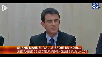 Valls: La CGT coupe le courant lors de son meeting