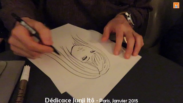 Dédicace Junji ITÔ (maître de l'horreur), Paris, janvier 2015