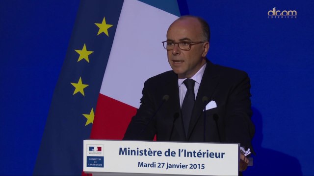 Cérémonie des vœux à la presse de Bernard Cazeneuve