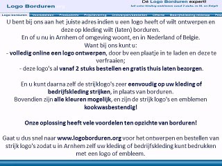 Logo op kleding borduren in Arnhem