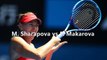live coverage E. Makarova VS M. Sharapova