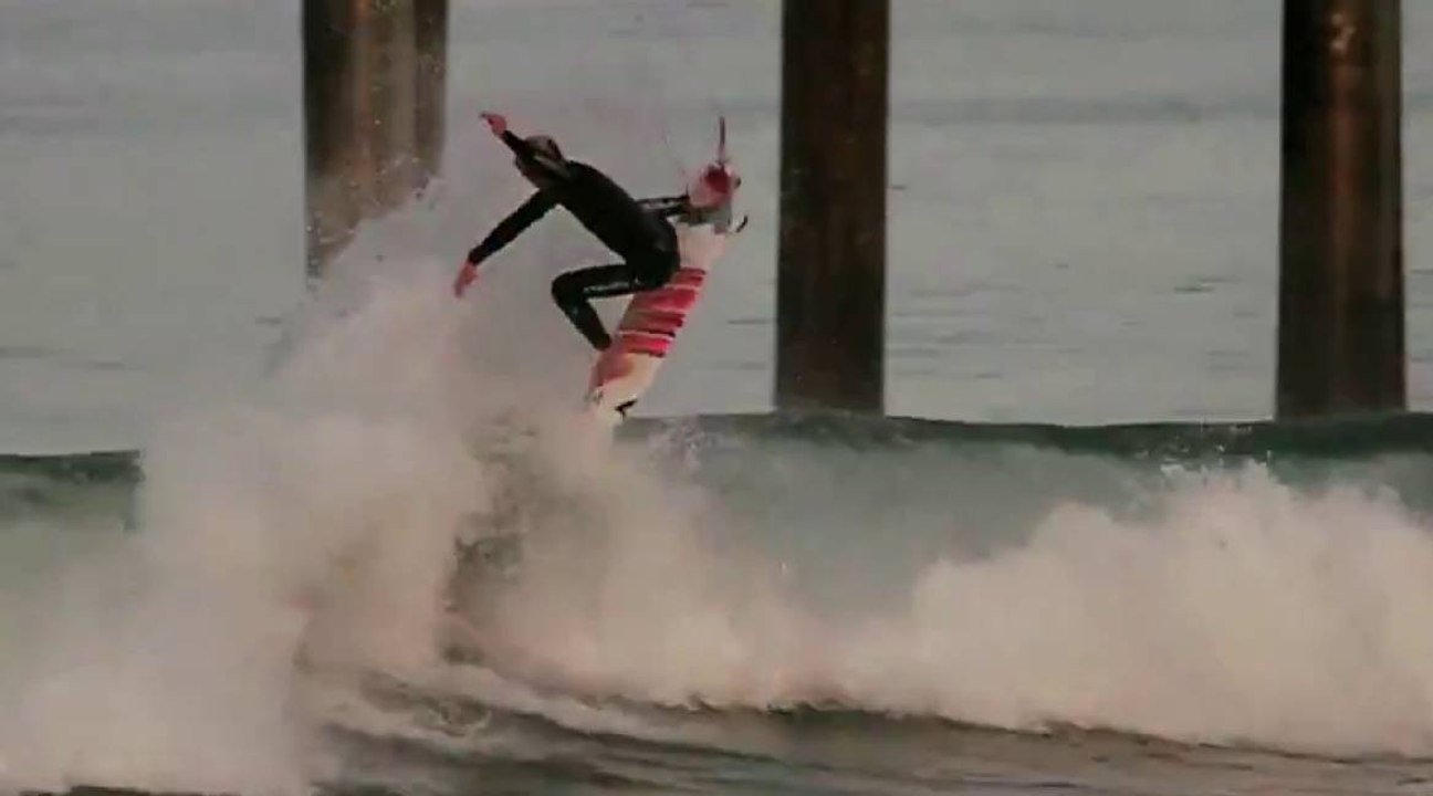John John Florence démonte le spot d'Huntington Beach