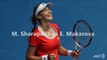 watch Makarova vs Sharapova live tennis match