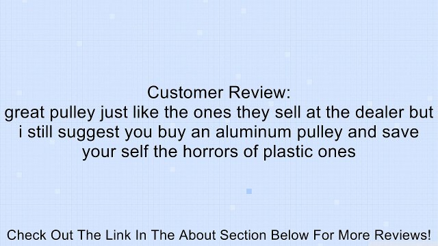 BMW Engine Water Pump Pulley Genuine Original 1151143659 Review