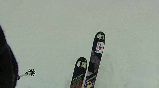 Sur un couloir dans les Alpes autrichiennes