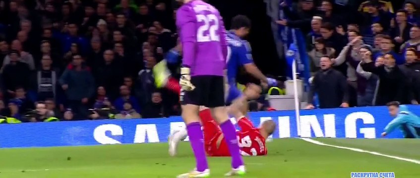 Diego Costa vs Gerrard, Škrtel, Can (Liverpool vs Chelsea) Capital One