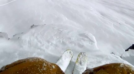 Skiing with Julian Carr - Cliff Flip