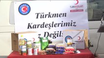 Kızılay ve Türk-İş Türkmen Ailelere Yardım Paketi Dağıttı