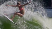 La mission Wave Garden pour les filles du World Tour pendant le Roxy Pro