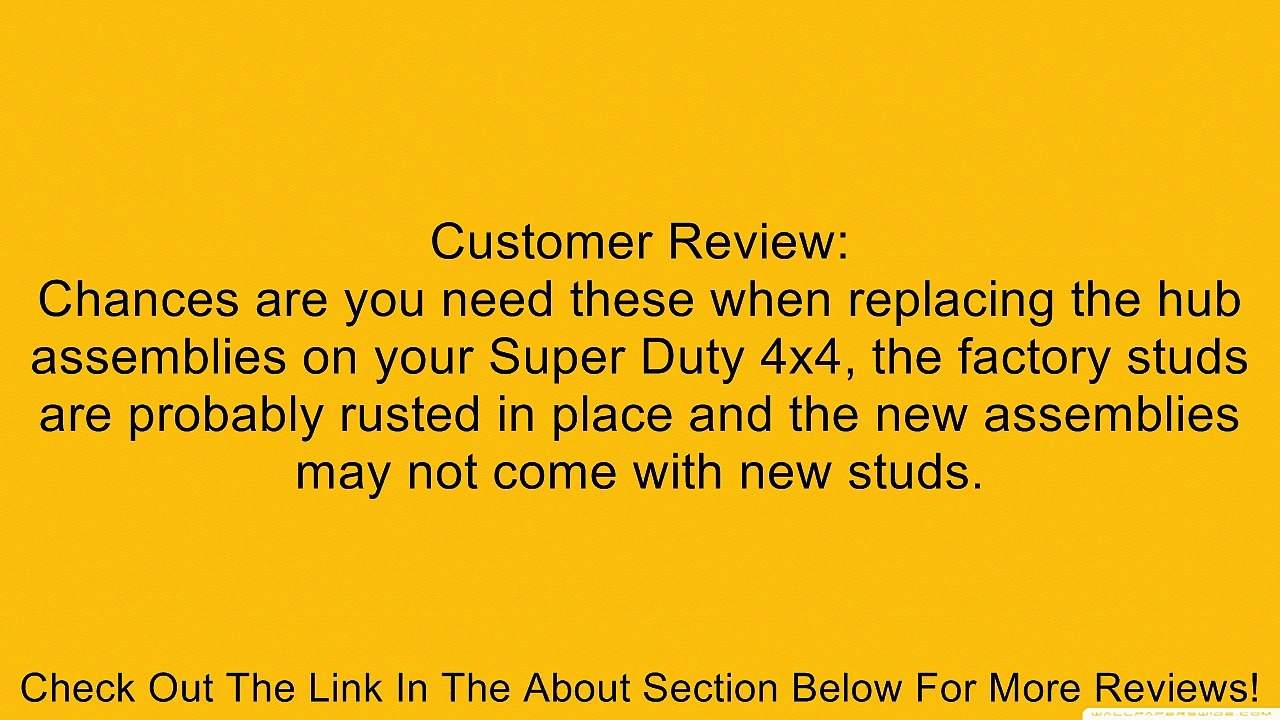 Dorman 917-513 Wheel Hub Bolt Review