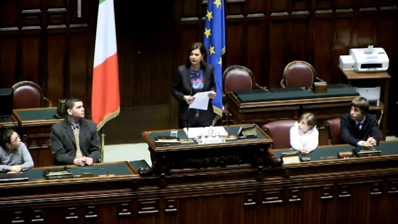 Roma - 70° Giorno della Memoria - L'appello della Presidente Boldrini ai ragazzi (27.01.15)