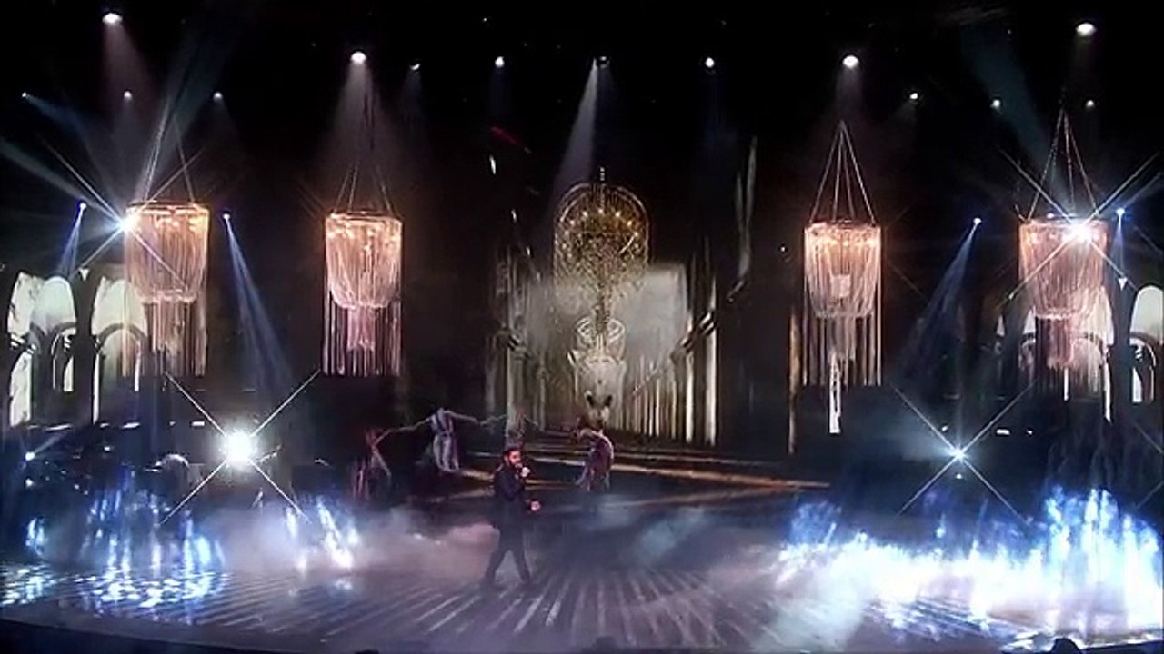 Andrea Faustini sings Sia's Chandelier   Live Week 8   The X Factor UK 2014