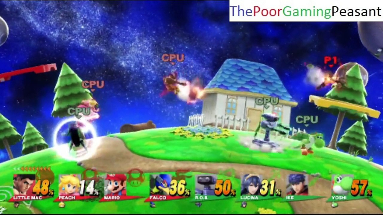Super Smash Bros. For Wii U 8 Player Team Battle - Playing As Little Mac The Boxer