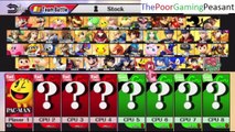 Super Smash Bros. For Wii U 8 Player Team Battle - Playing As Pac-Man