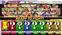 Super Smash Bros. For Wii U 8 Player Team Battle - Playing As Pikachu The Pokemon