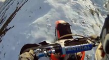 Motocross sur la neige en GoPro