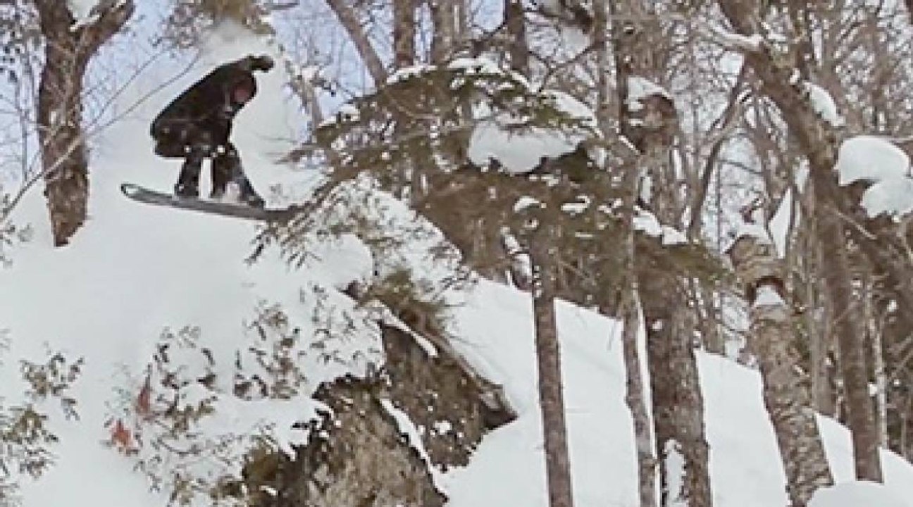 Freeride dans la pow du Michigan