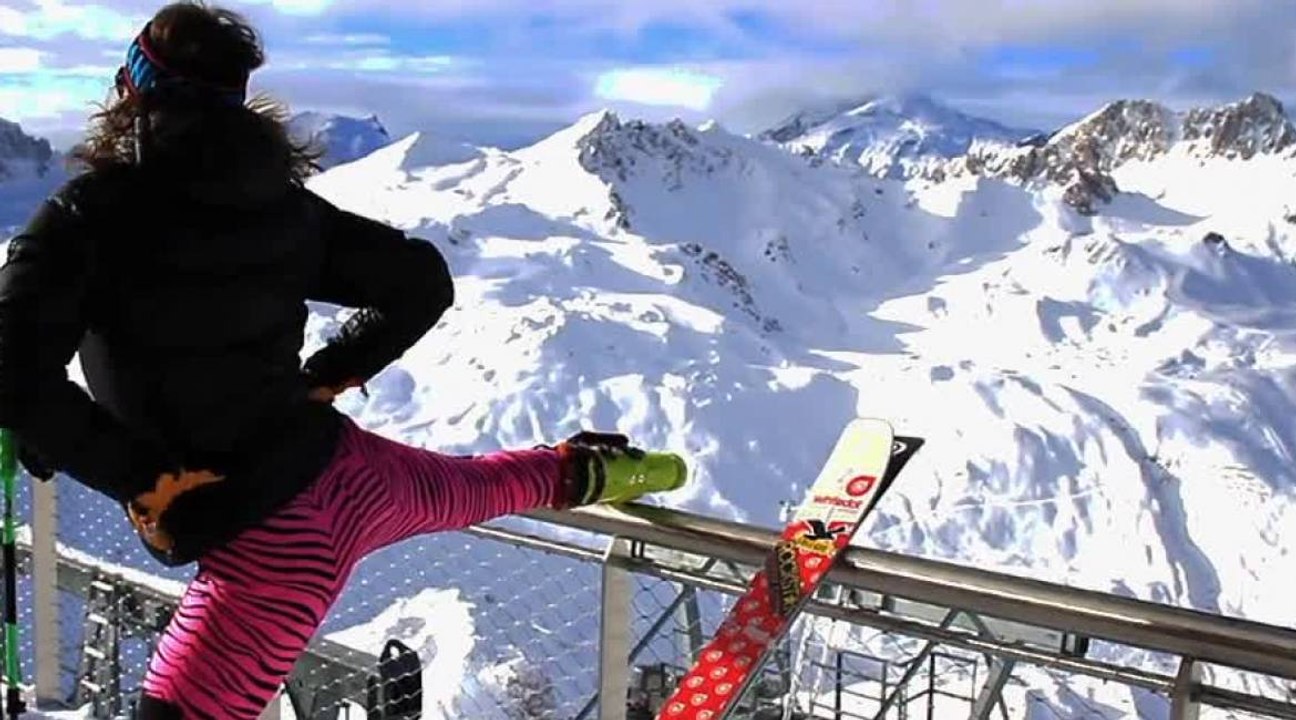 Session ski en legging avec Eva Walkner