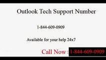1-844-609-0909(toll free) outlook tech support number