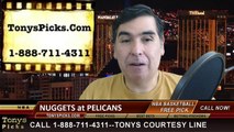 New Orleans Pelicans vs. Denver Nuggets Free Pick Prediction NBA Pro Basketball Odds Preview 1-28-2015