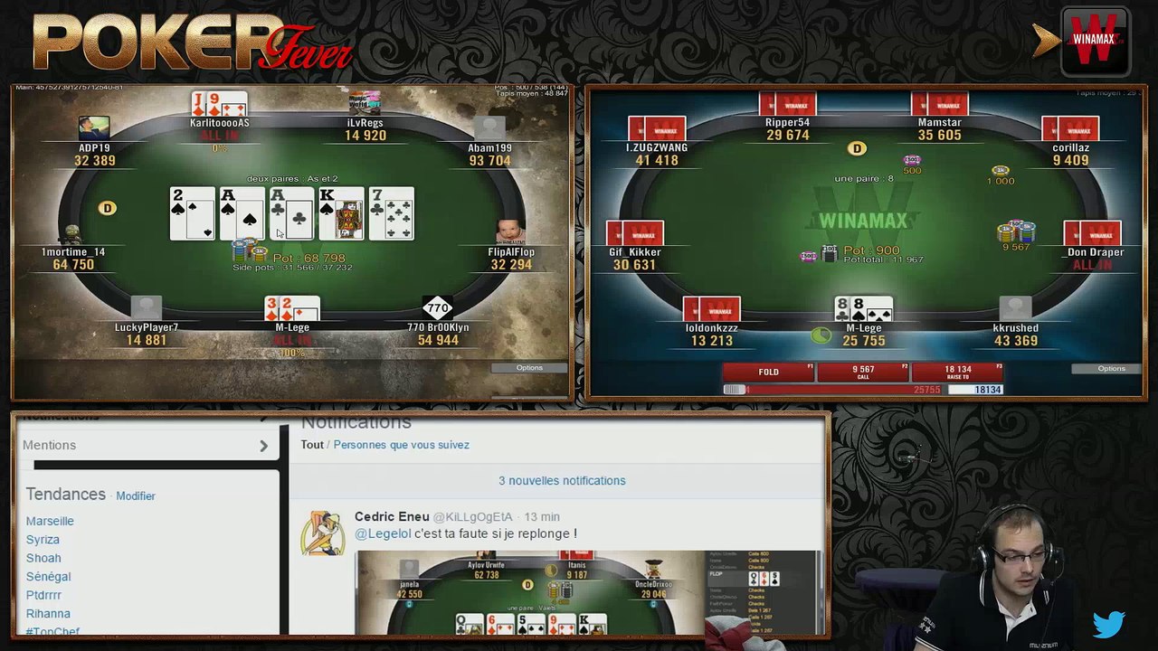 Best off : Lege dans un tournoi Winamax