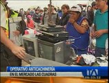 Autoridades realizan operativo anticachinería en el mercado Las Cuadras