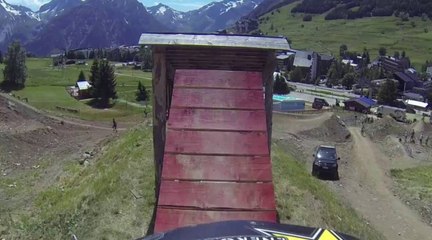 Le parcours slopestyle des Crankworx Les 2 Alpes 2014 !