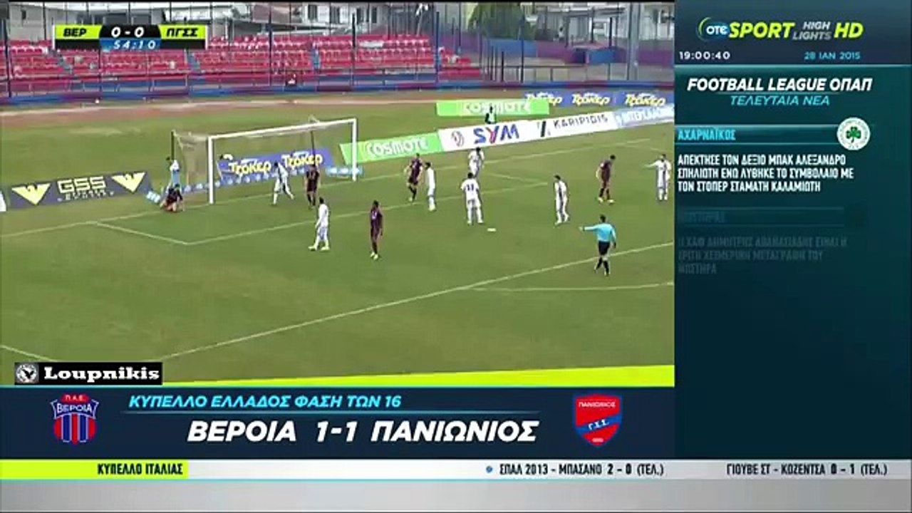 Βέροια - Πανιώνιος 1-1