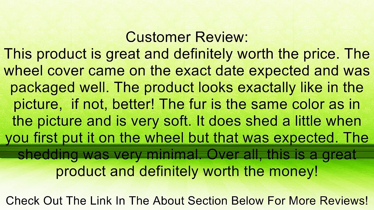 cutequeen trading Sheepskin Stretch-On Steering Wheel Cover Yellow Review