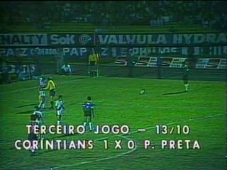 Em 1977, Corinthians vence Ponte Preta por 1 a 0 e é campeão paulista