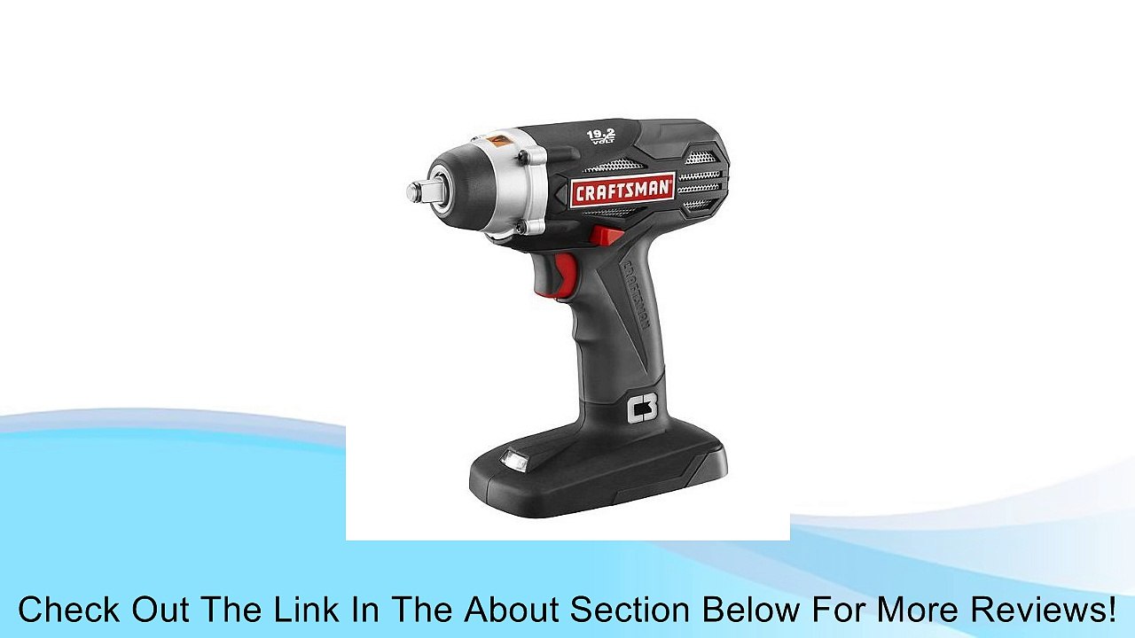 Craftsman 19.2v C3 3/8in Impact Wrench Addon Tool 932742 Review