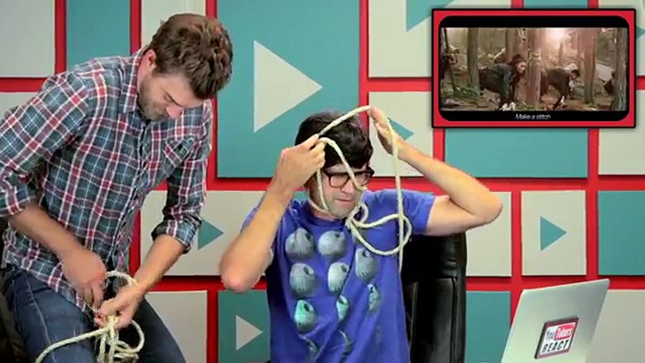 YouTubers React to Ylvis - Trucker's Hitch