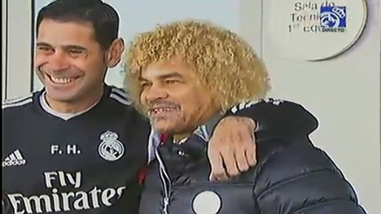 El encuentro de Carlos Pibe Valderrama y Fernando Hierro en Real Madrid