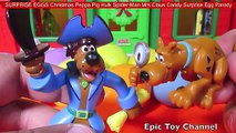 SURPRISE EGGS Christmas Peppa Pig Hulk Spider-Man Mrs Claus Candy Surprise Egg Parody