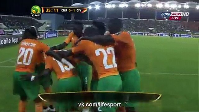 Cameroon 0 - 1 Ivory Coast (All Goals and Highlights) Africa Cup of Nations - 28.01.2015