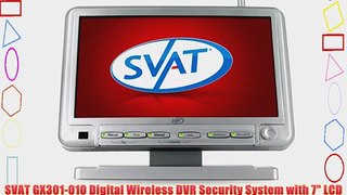 SVAT GX301-010 Digital Wireless DVR Security System with 7 LCD Monitor SD Card Recording and