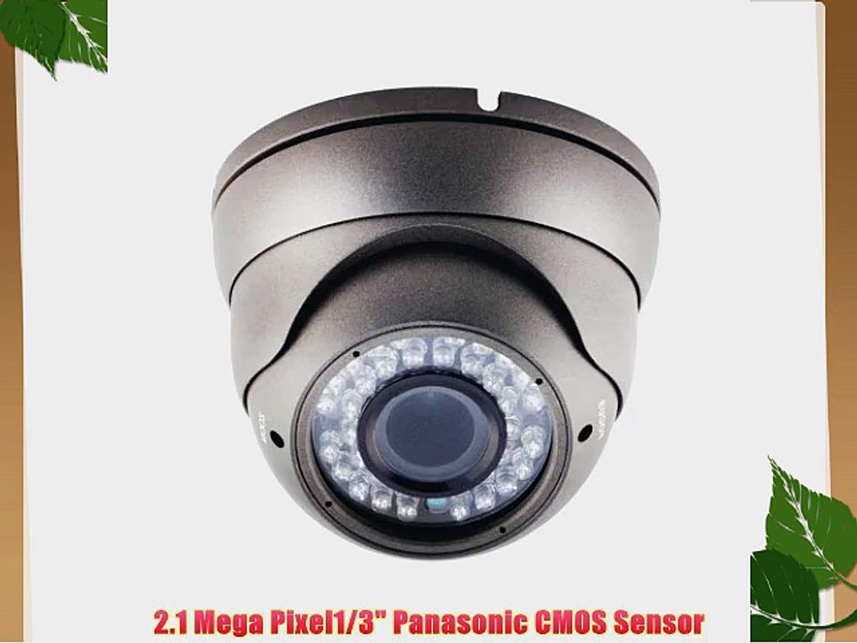 Toughsty? 2.1MP Color 1920x1080p HD-SDI Camera Indoor IR Day/Night Vision Dome Security Camera