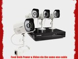 ZMODO New 4CH 720P HD PoE NVR Security Camera System with 4 x 720P HD Indoor/ Outdoor Night