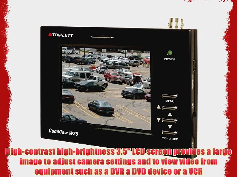 Triplett 8050 CamView W35 Security Camera Wrist Monitor with 3.5 LCD