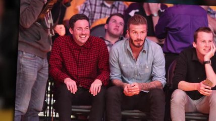 David Beckham assiste à un match des Lakers