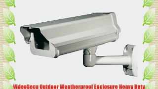 VideoSecu Outdoor Weatherproof Enclosure Heavy Duty Aluminum Security Camera Housing Cable