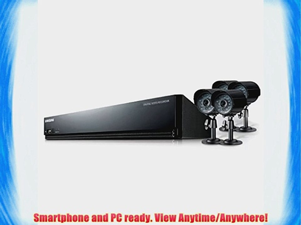 Samsung SDE-3004N 4 Channel DVR Security System with 500 GB HDD