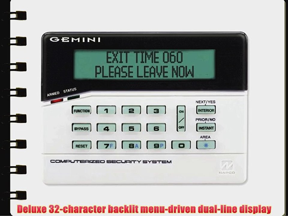NAPCO GEM-RP1CAE2 KEYPAD