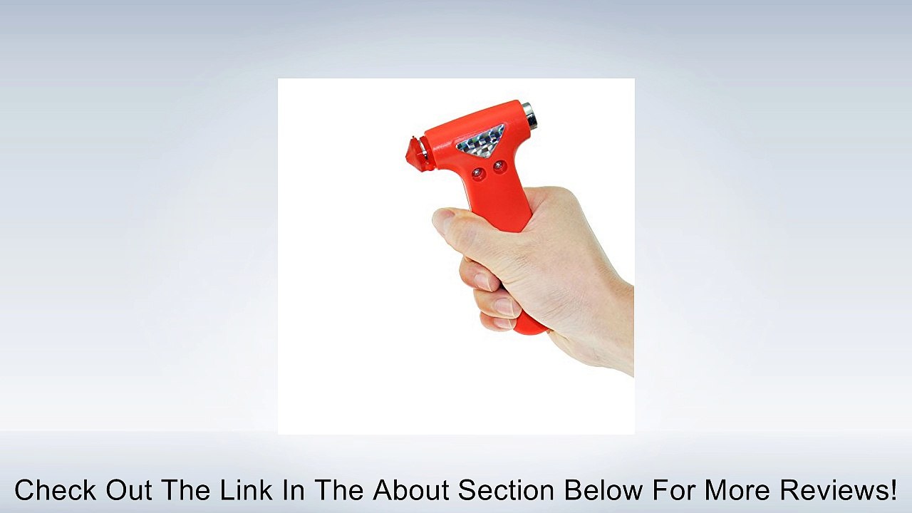 Exlight Seatbelt Cutter Window Breaker Escape Tool, Red,package of 4 Review