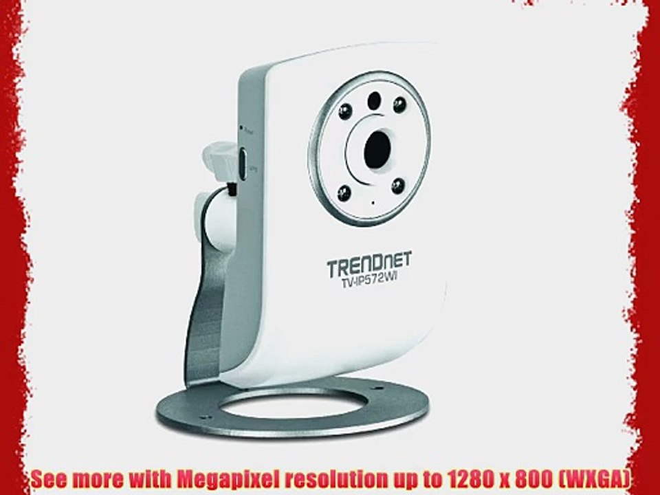 TRENDnet Megapixel Wireless N Network Surveillance Camera with 2-Way Audio and Night Vision