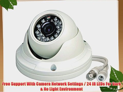 USG 900TVL Dome CCTV Security Camera With IR Cut Vandal Weather Proof Outdoor Pro Grade 65ft