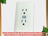 Motion Activated 720P HD Pro Grade Electrical Outlet Hidden Camera with Up to 6 Day Battery
