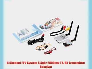 AUTO-VOX 5.8G 7KM 2000MW FPV First Person View Video Audio Transmitter TX/RX(2058T)and 5.8GHz