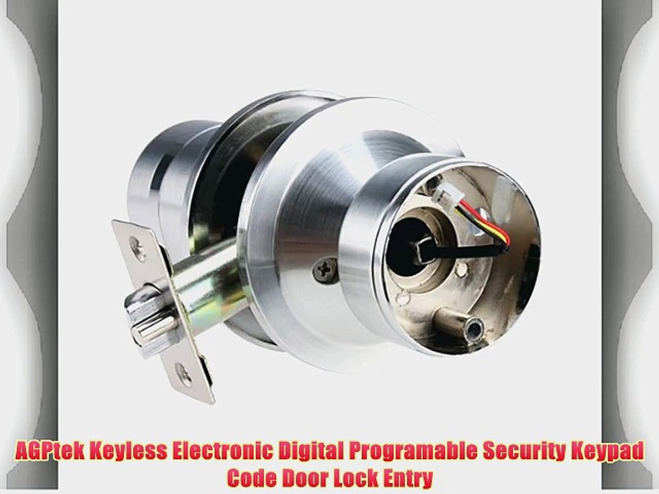 AGPtek Keyless Electronic Digital Programable Security Keypad Code Door Lock Entry