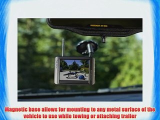 Master Lock 4843DATSEN Vehicle Back Up and Hitch Alignment Camera with 3.5 Inch Color Monitor